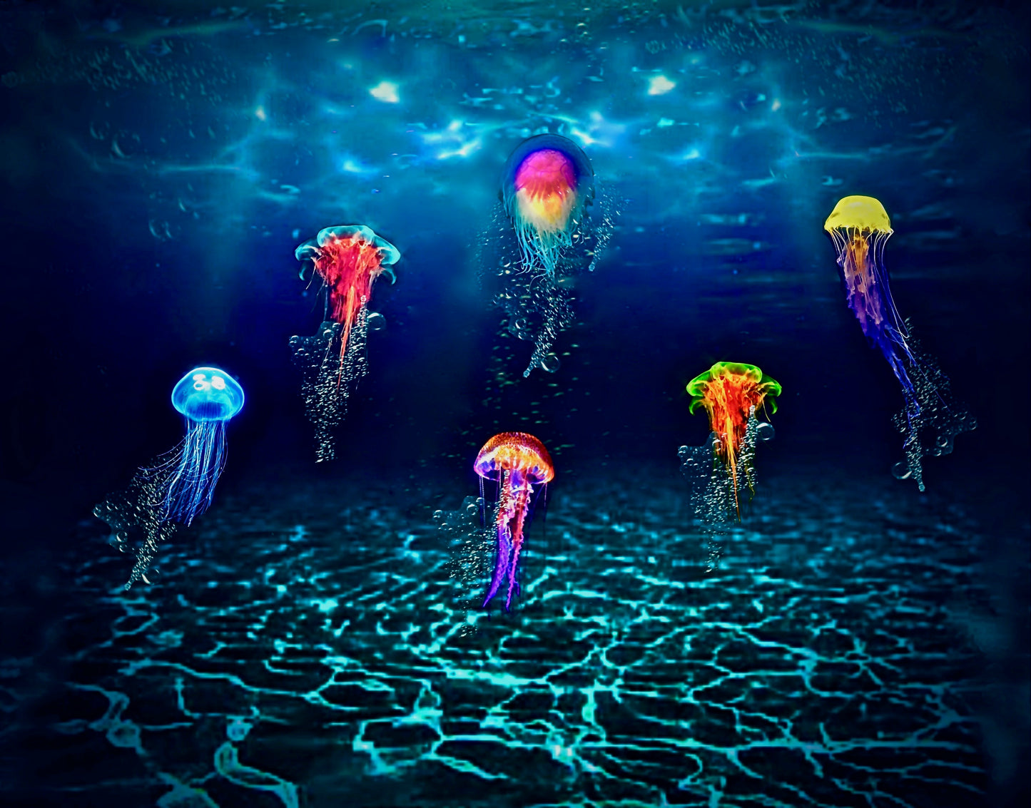 JellyFish Aglow 16 OZ Custom Ceramic Mug