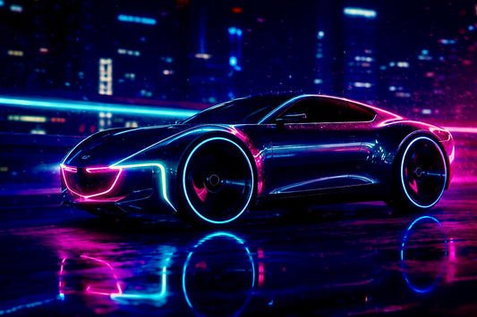 Cyberpunk Racer Lightbox Frame