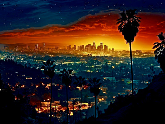 LA Sunset Lightbox Frame