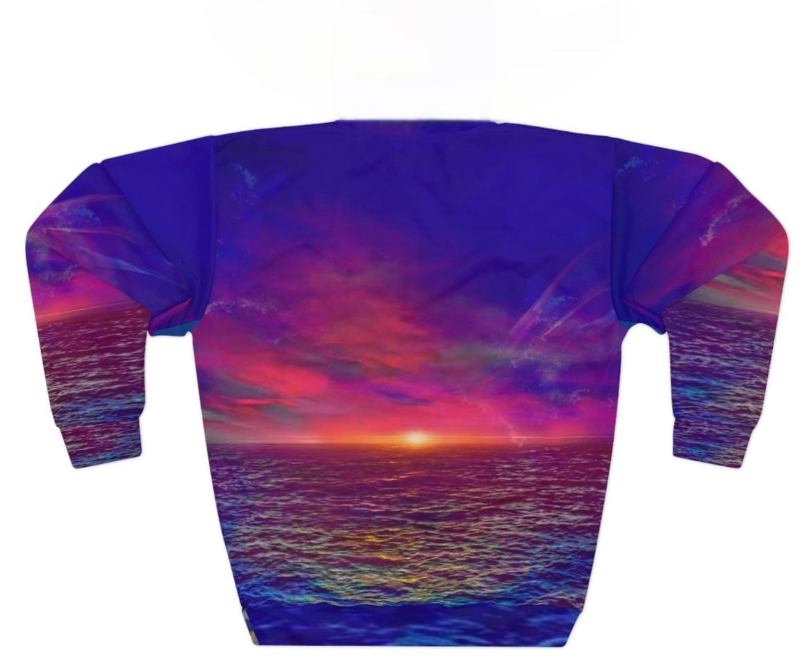 Vapor Wave Crew neck All Original Artwork pullover sweater