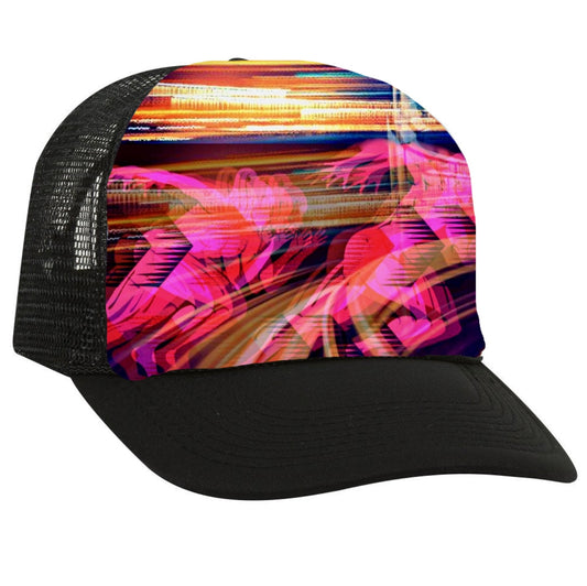 Power Strides Mesh trucker hat all original Artwork