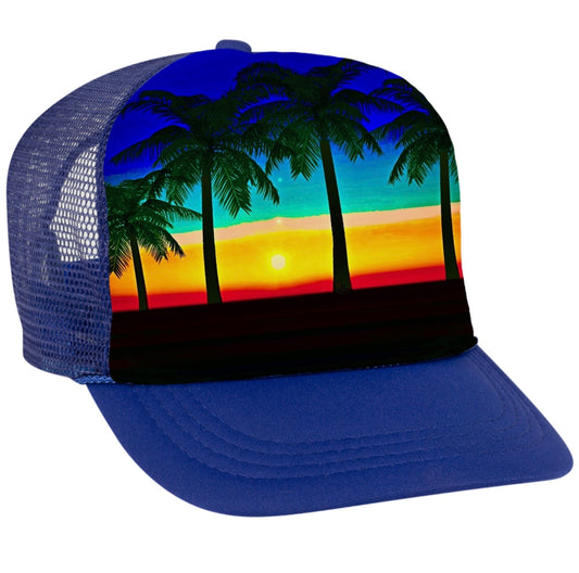 Tropic Mesh trucker hat all original Artwork