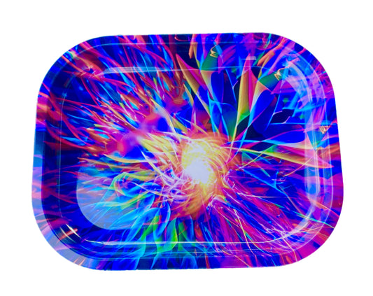 Creation 5.5" x 7" Metallic Rolling tray all Original Artwork