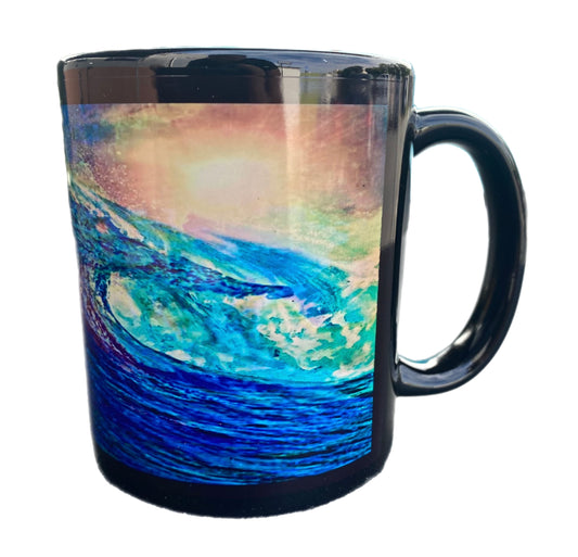 Summer Wave 16 OZ Custom Ceramic Mug