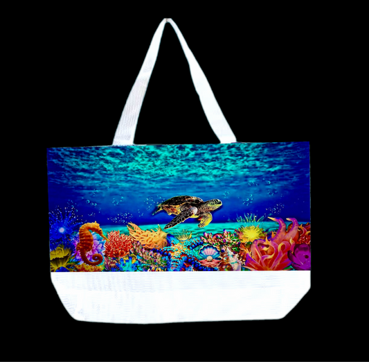 The Reef Beach Bag Mesh Bottom