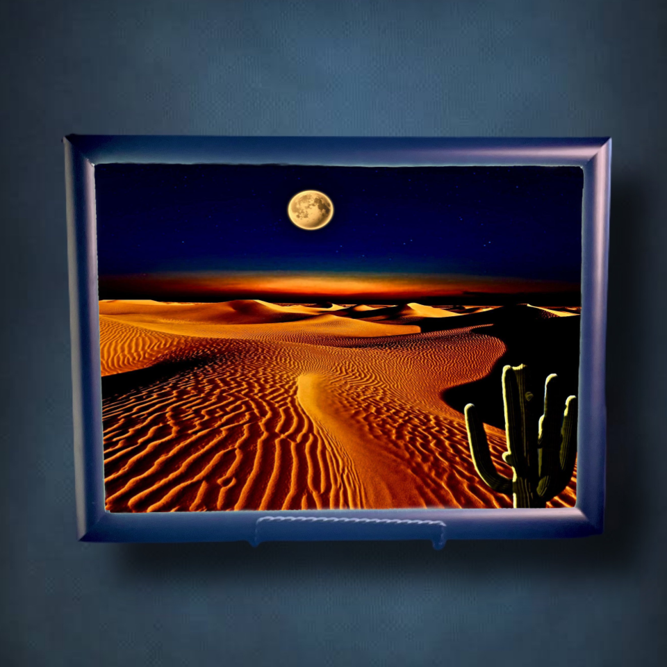 Desert Moon Lightbox Frame