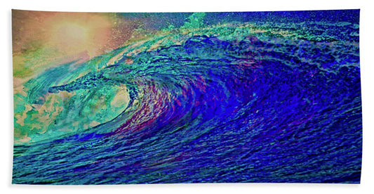 Summer Wave Beach beach Towel 35"x60" All Original Artwork
