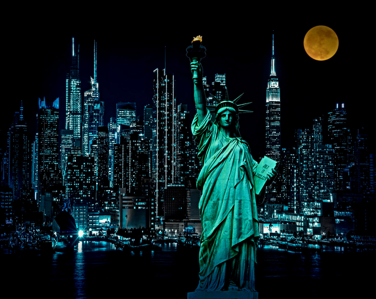 Lady Liberty Lightbox Frame