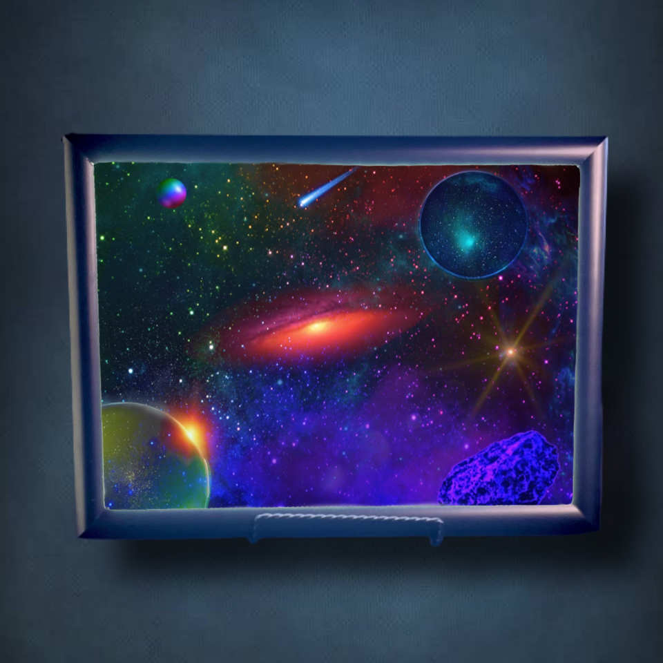Vivid Galaxy Lightbox Frame