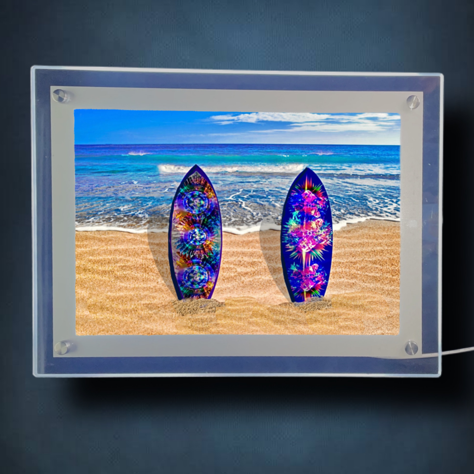Surf's Up Lightbox Frame