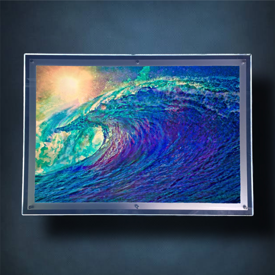 Summer Wave Lightbox Frame