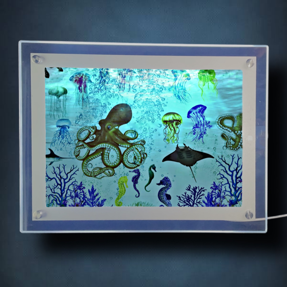 Aquatic World Lightbox Frame