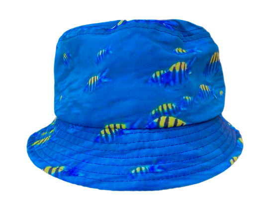 School Of Fish Bucket Hat All Original Artwork