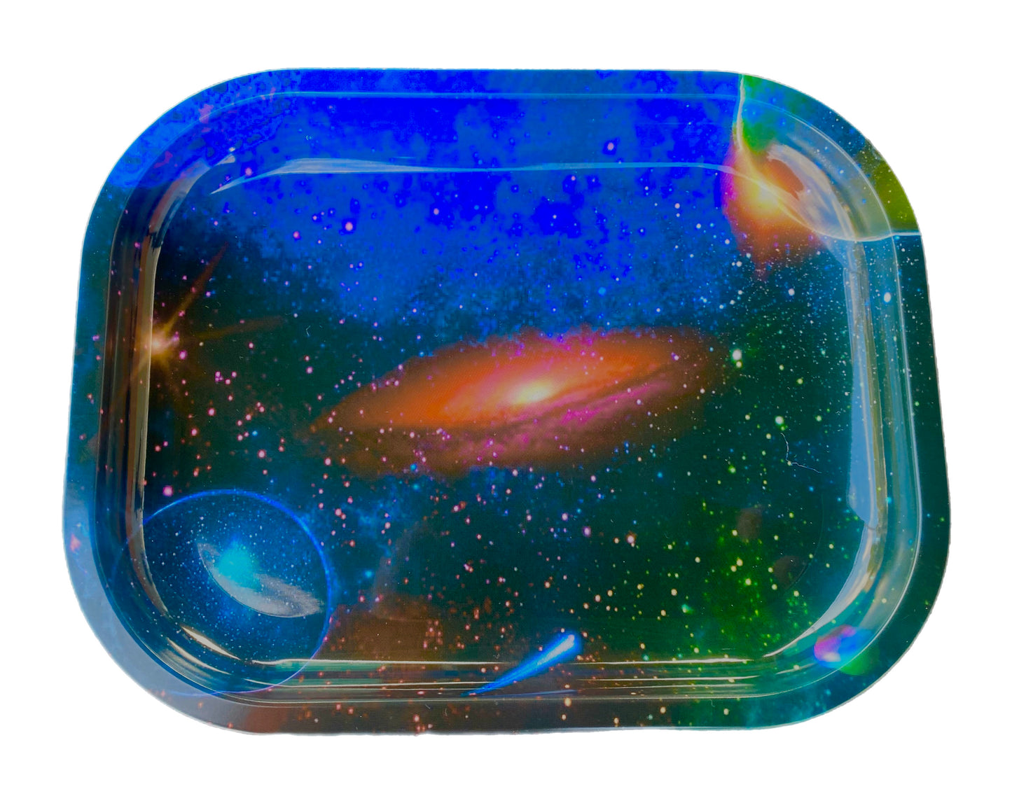 Vivid Galaxy 5.5" x 7" Metallic Rolling tray all Original Artwork