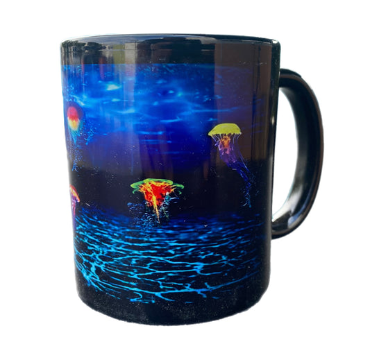 JellyFish Aglow 16 OZ  Custom Ceramic  Mug