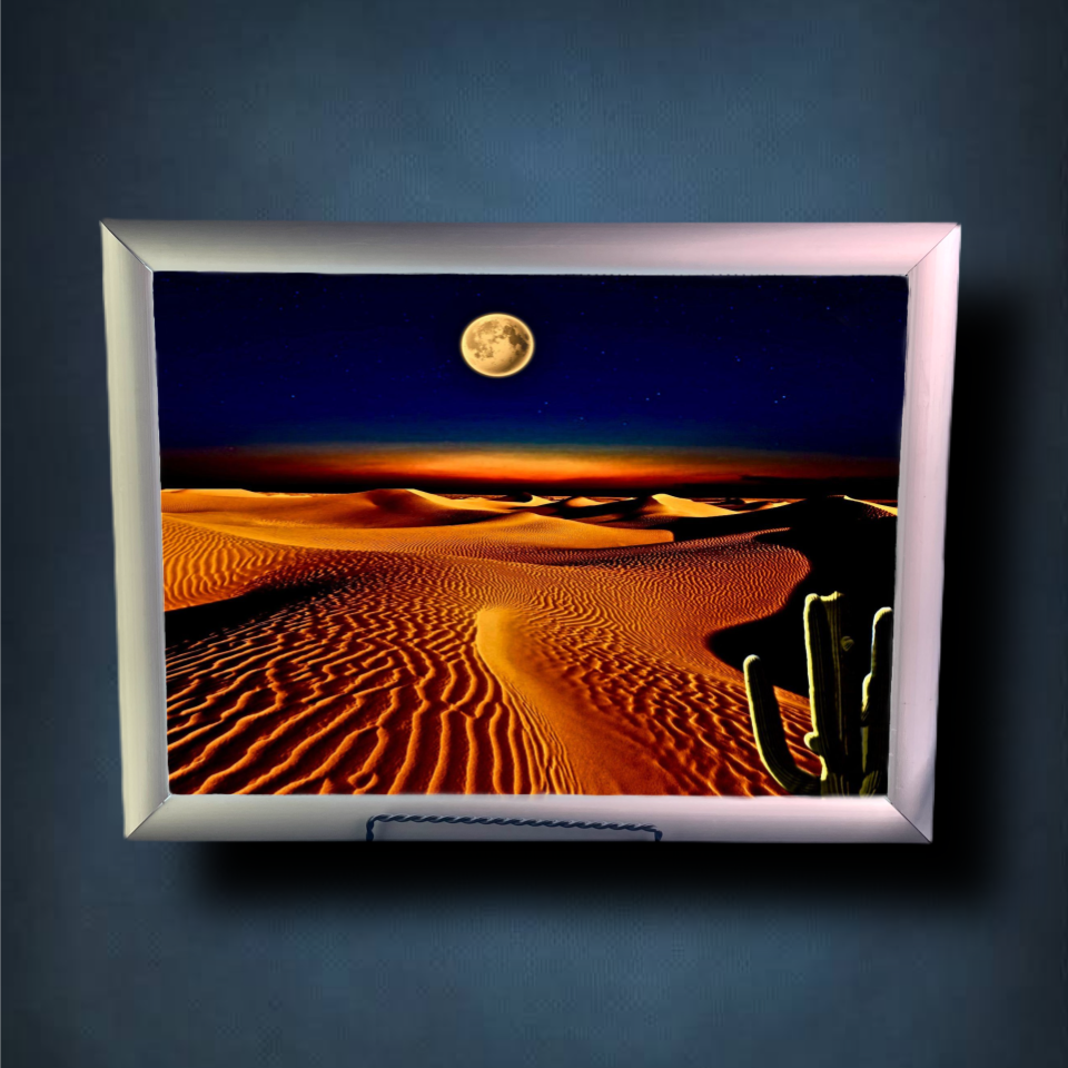 Desert Moon Lightbox Frame