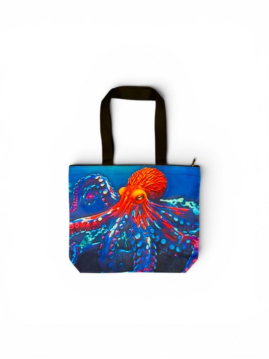 Octopus Zippered Tote