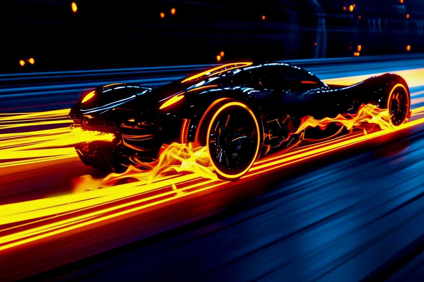 Blazing Racer Lightbox Frame