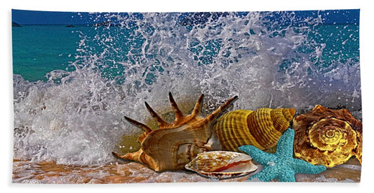 Marine Gems Beach Towel 35"x60" All Original Artwork
