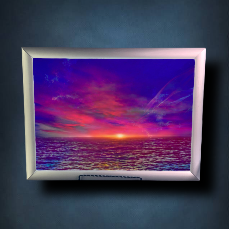 Vaporwave Sea Lightbox Frame