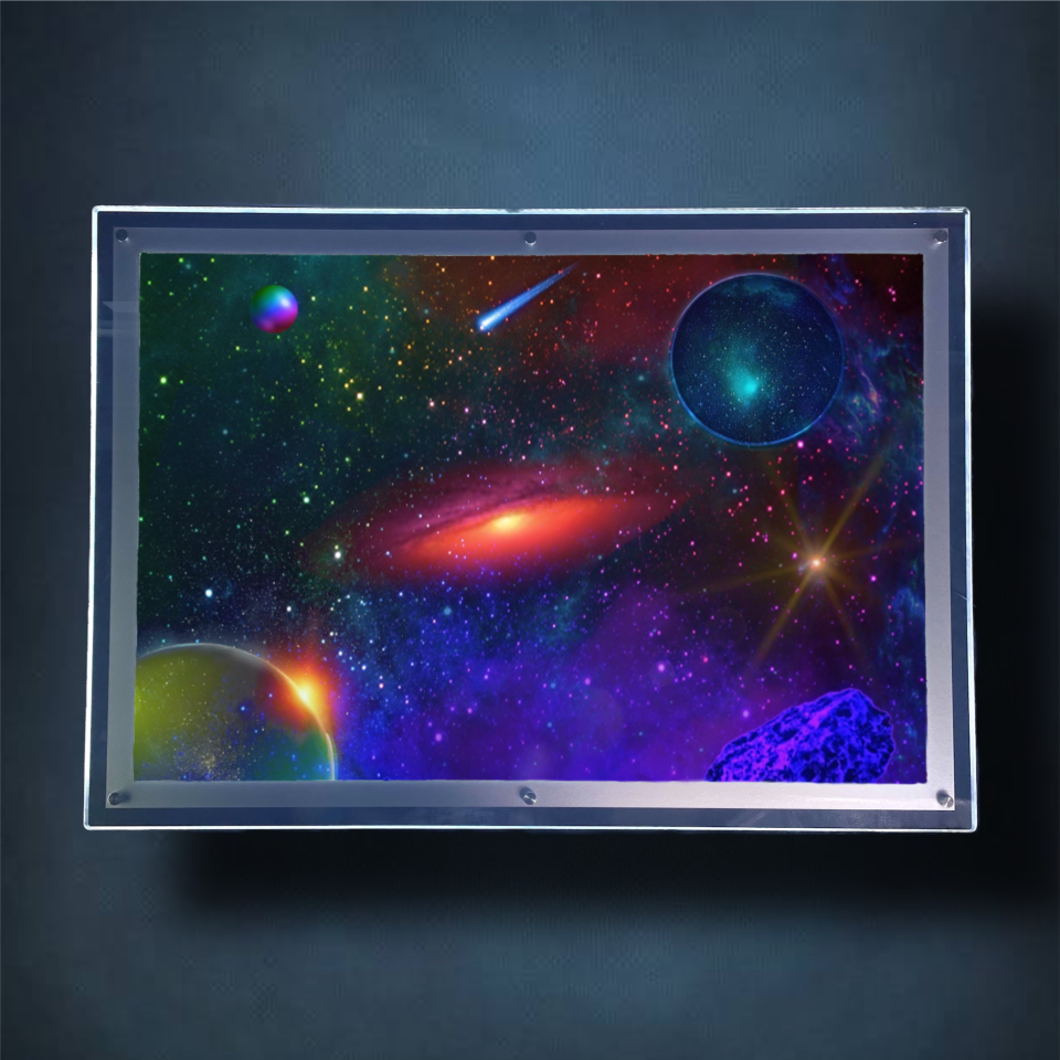 Vivid Galaxy Lightbox Frame