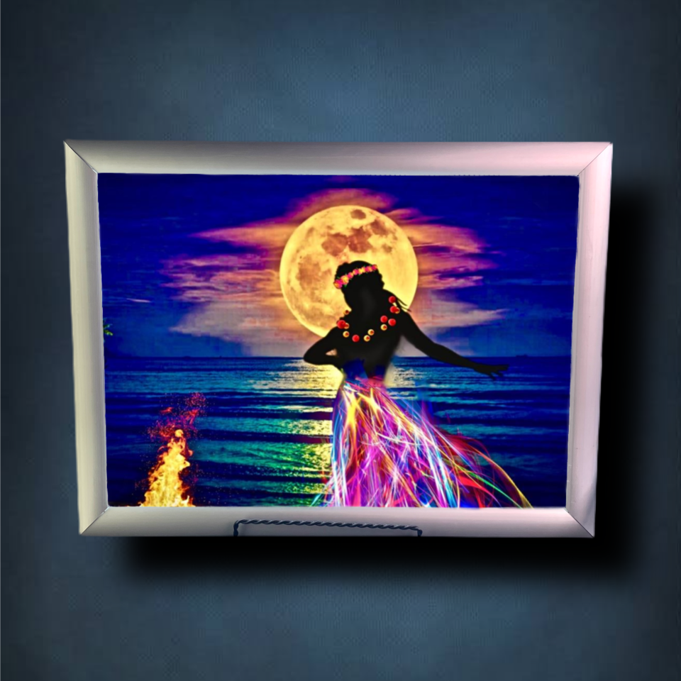 Hula Girl Lightbox Frame