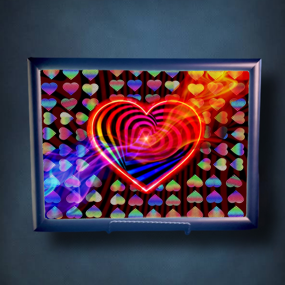 Love Conquers Lightbox Frame