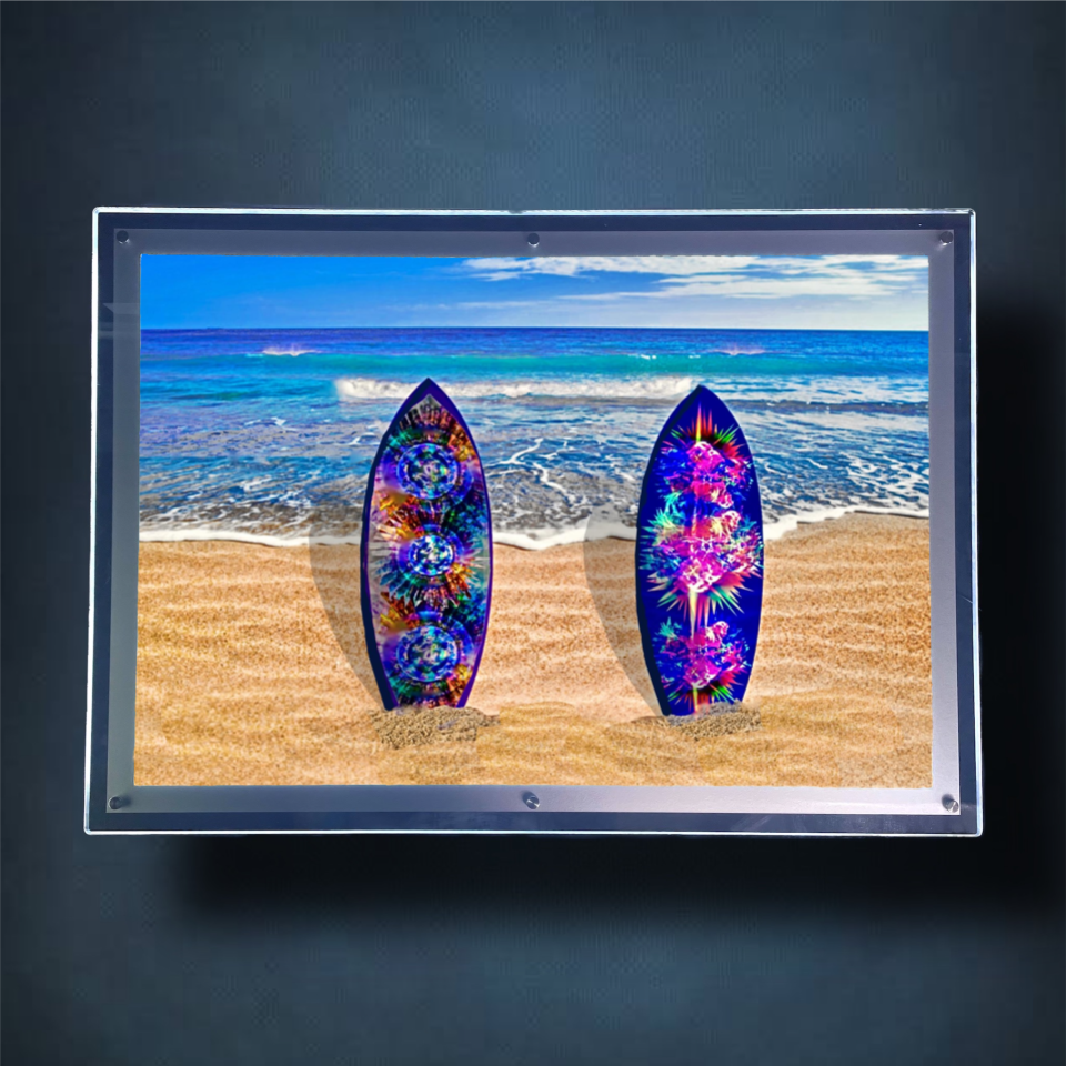 Surf's Up Lightbox Frame